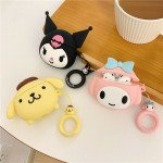 Wholesale Cute Design Cartoon Silicone Cover Skin for Airpod (1 / 2) Charging Case (Black Kitty)